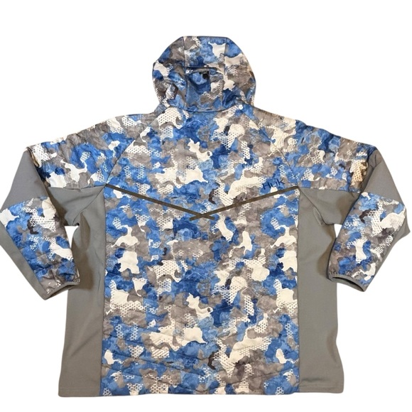 HUK Icon X Superior Hybrid Jacket Men’s XXXL Blue Camo - Picture 4 of 6